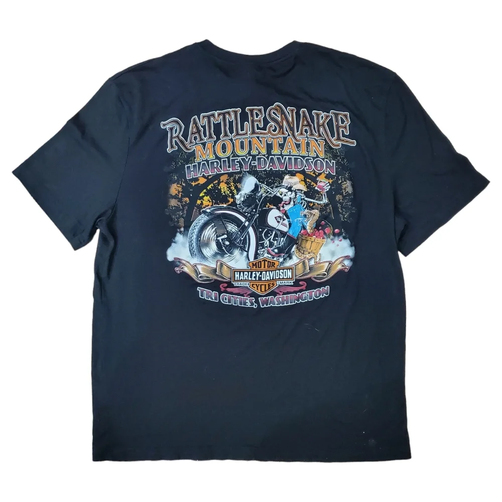 HARLEY DAVIDSON Shirt RATTLESNAKE MOUNTAIN Tri-Cities WA